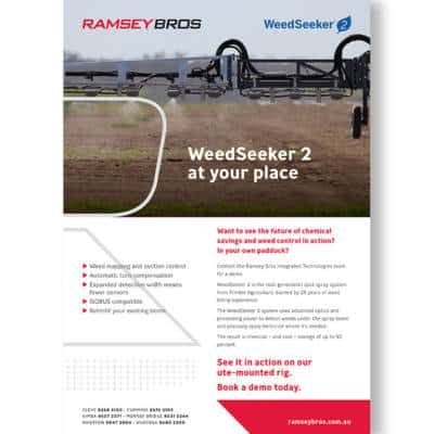 WeedSeeker 2 at your place